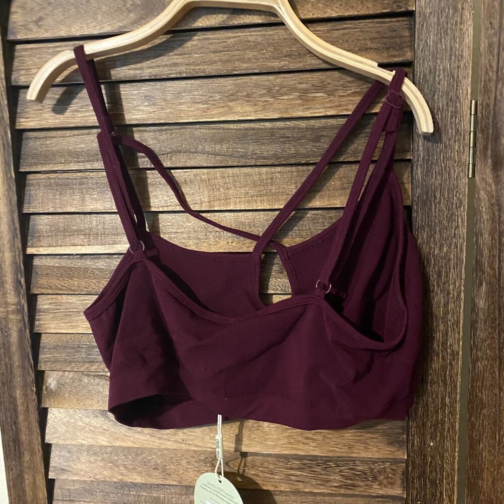 Bamboo Seamless Bandeau OS - Bordeaux - Picture 2 of 5